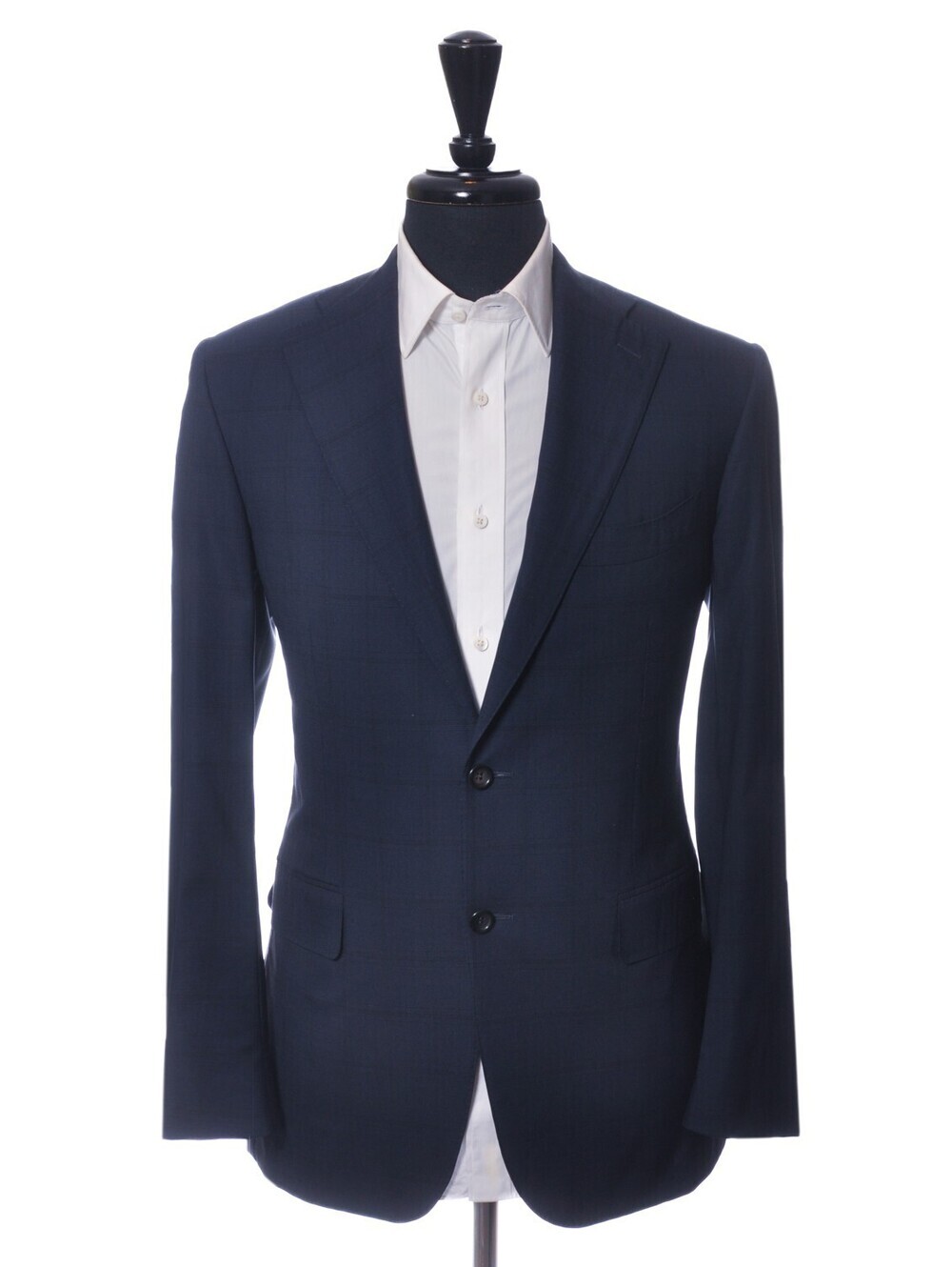 Canali 1934 Exclusive Navy Blue Check Natural Comfort Blazer 40R 38624